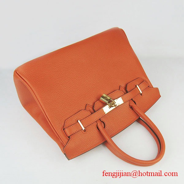 Hermes Birkin 30cmTogo Bag Light Orange 6088 Hermes Birkin 30cmTogo Bag Light Orange 6088